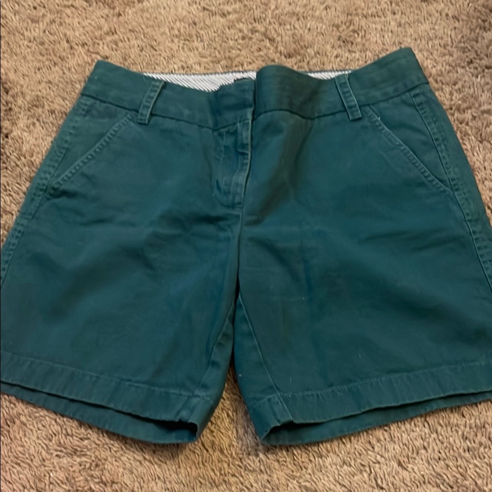 J. Crew Green Bermudas Comfortable Casual Wear